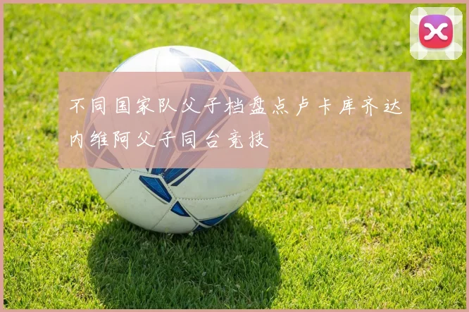 不同国家队父子档盘点卢卡库齐达内维阿父子同台竞技